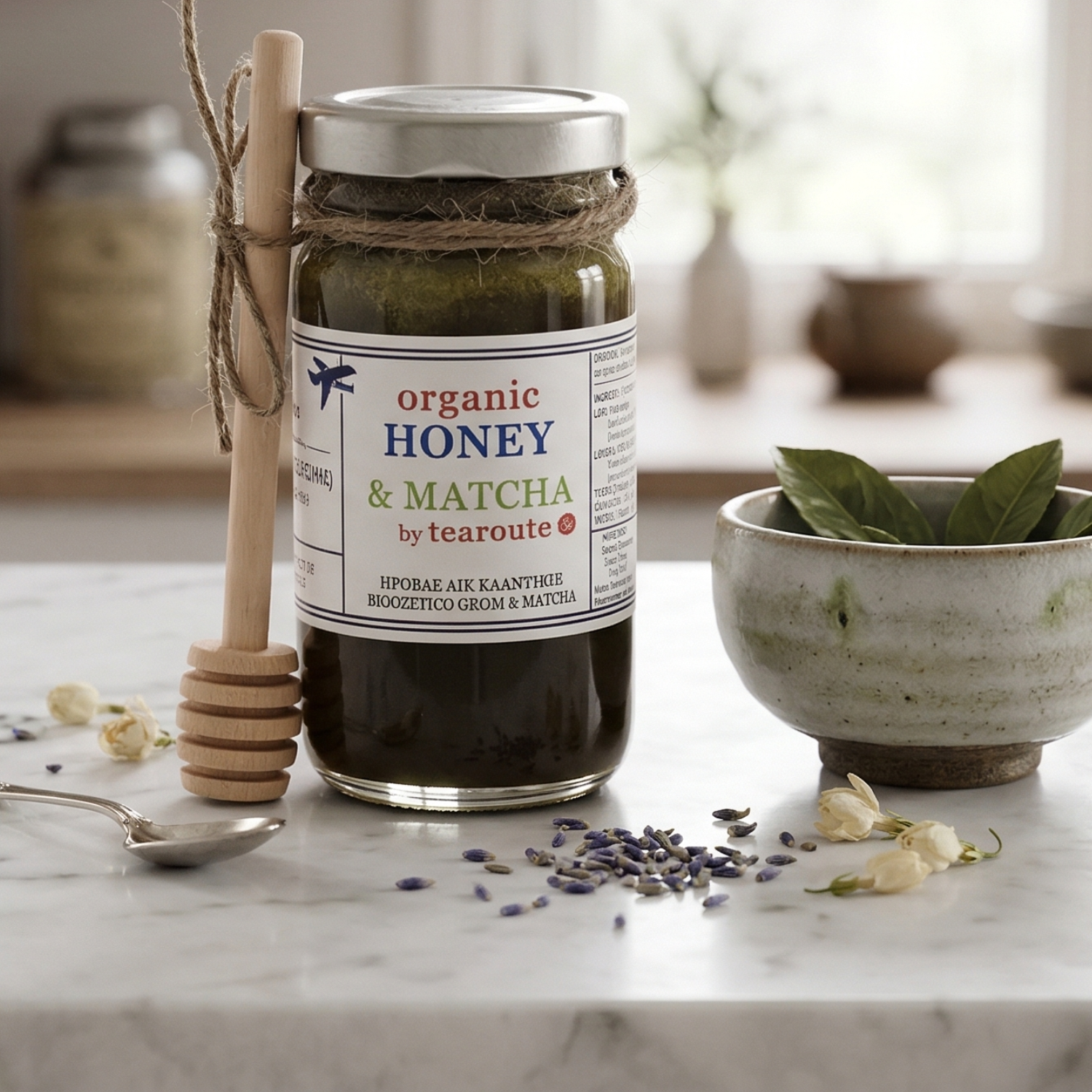 Tearoute Organic Honey with Matcha