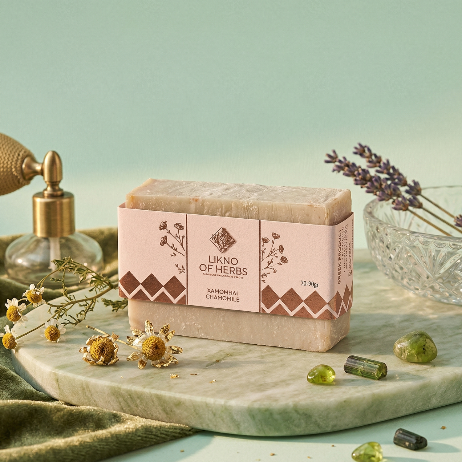 Herbs Chamomile Soap Oliver Oil by Likno