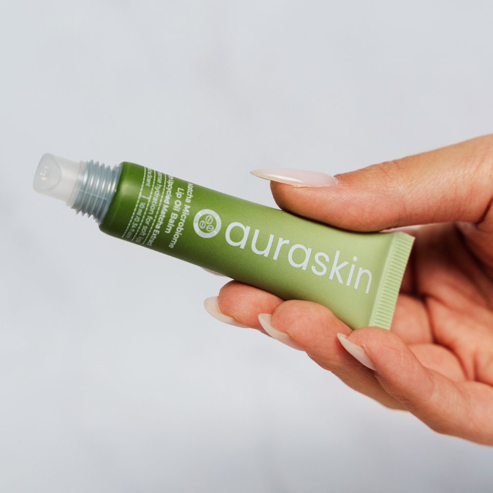 Auraskin Matcha Microbiome Lip Oil Balm