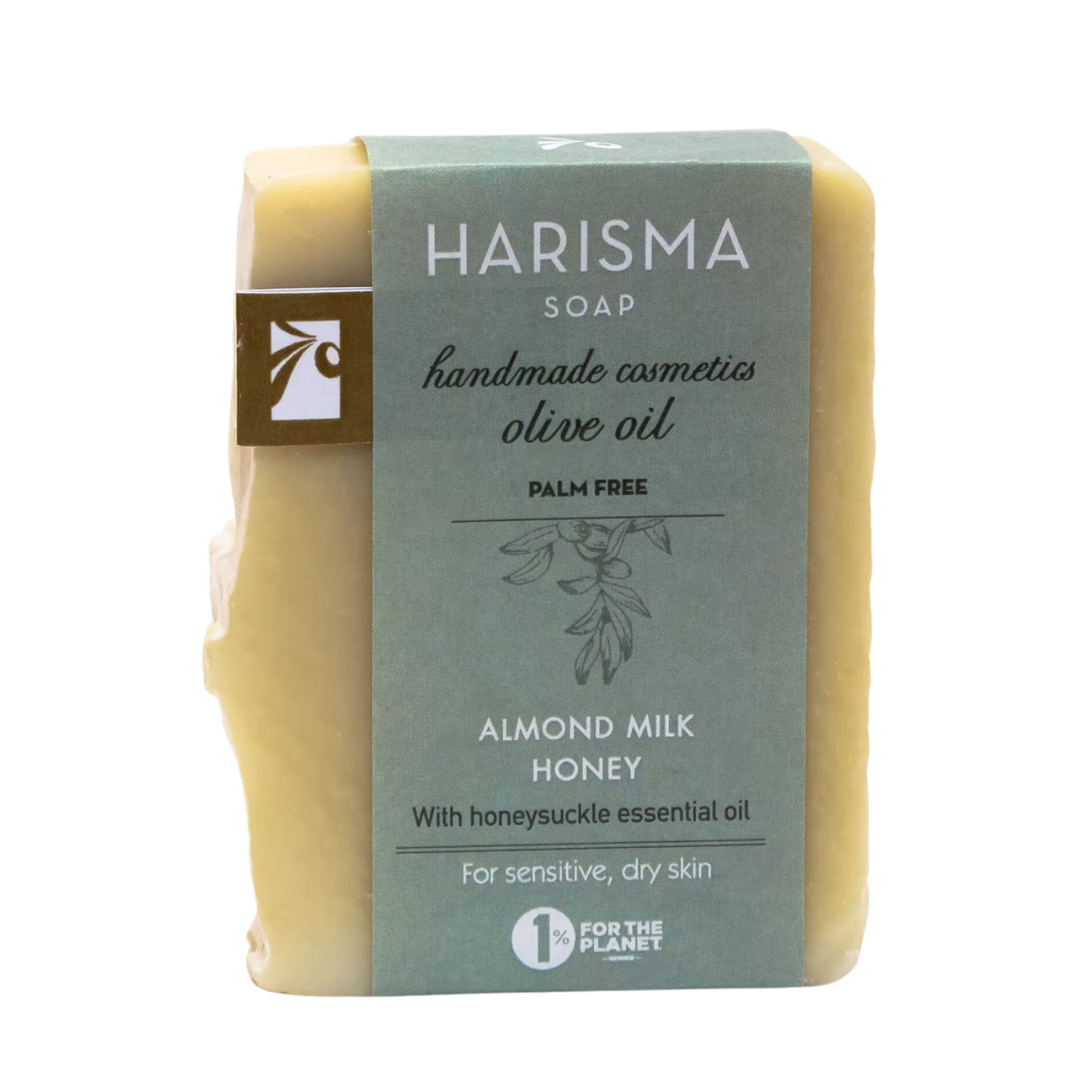 Natural Olive Oil Almond Milk & Honey Soap by Harisma