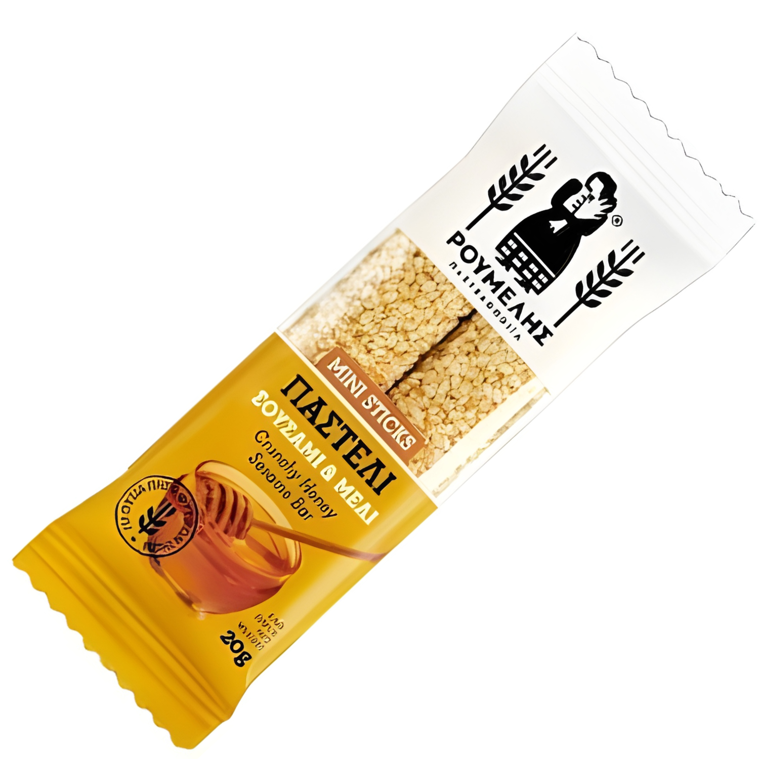 Roumelis Mini Crunchy Sticks – Honey & Sesame Bar