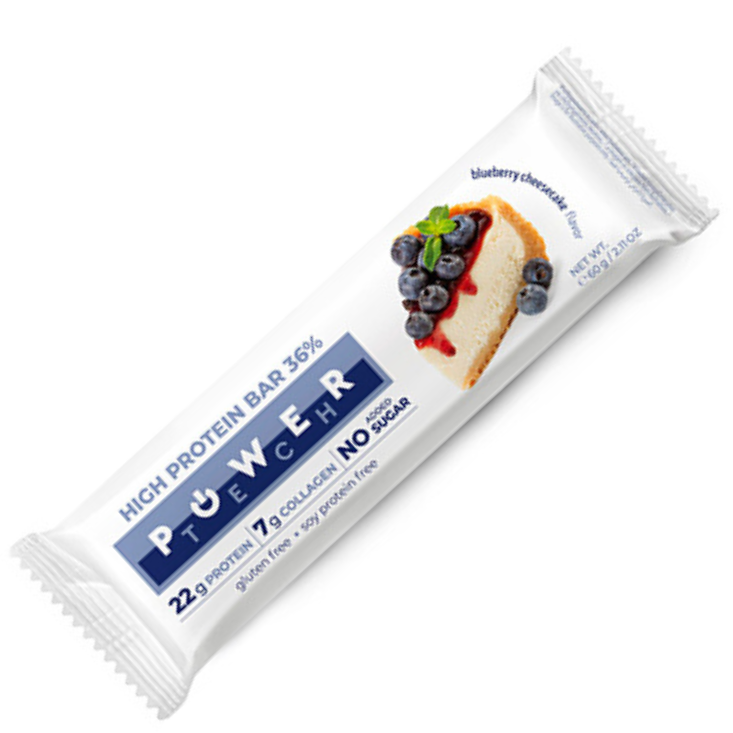 Power Tech High Protein Bar – Blueberry Cheesecake (No Sugar, Gluten Free)