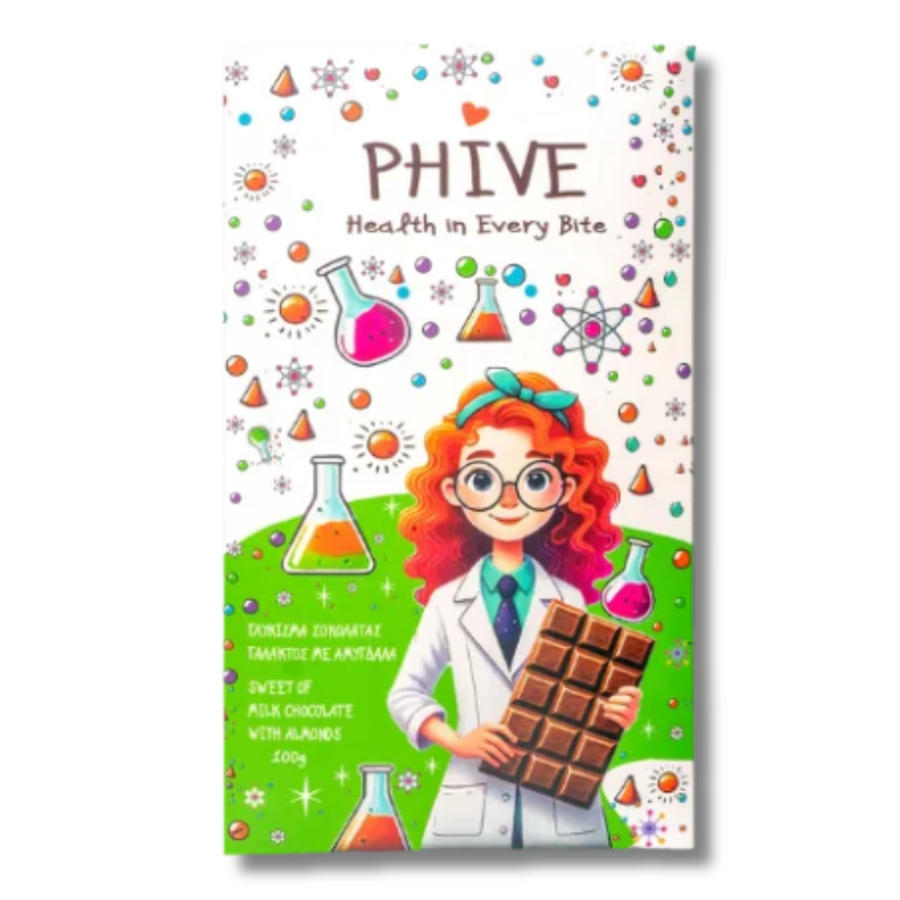 PHIVE Milk Chocolate with Whole Almonds – Sugar Free