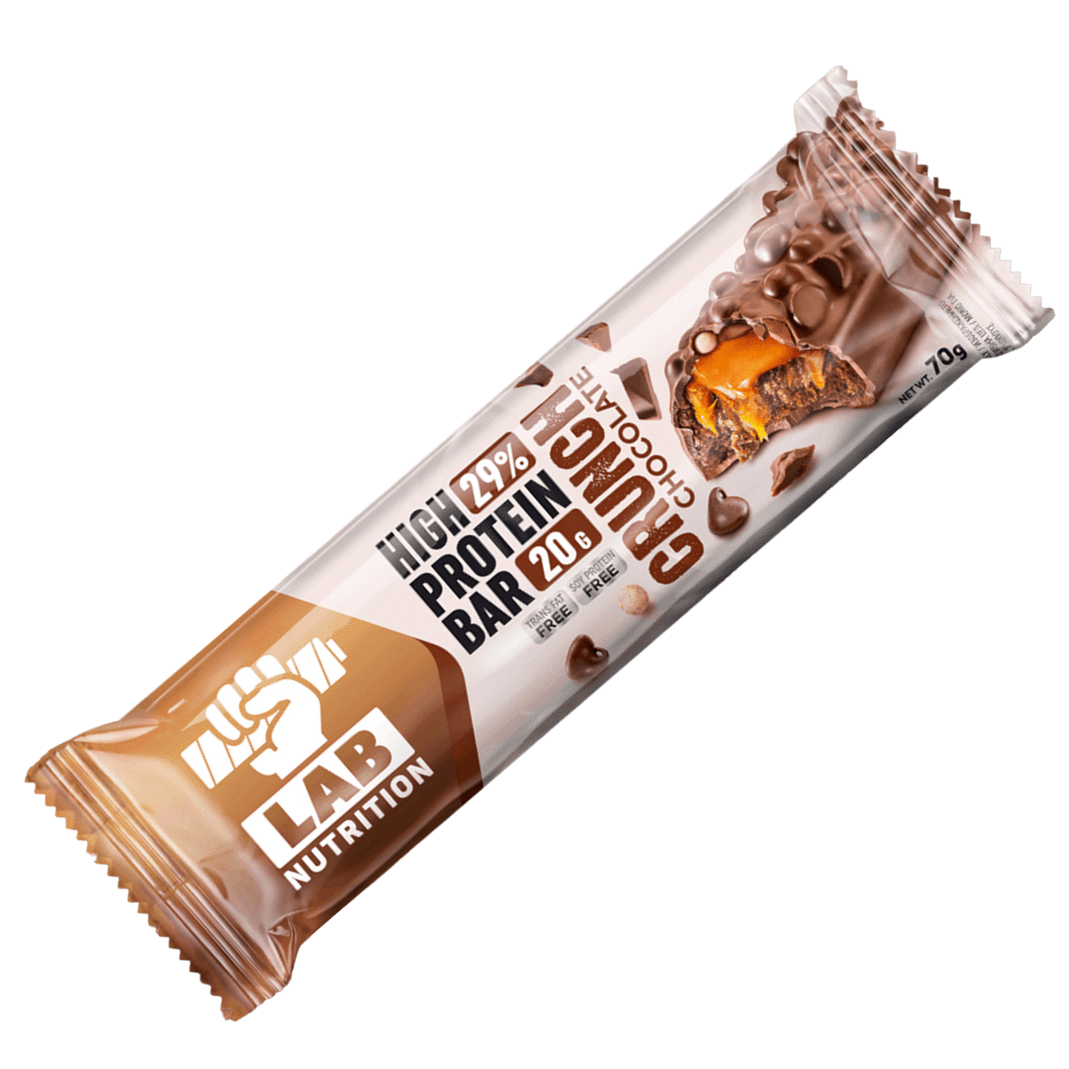 Lab Nutrition High Protein Crunch Bar – Chocolate 70g