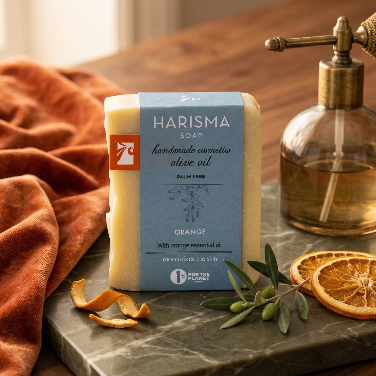 Natural Olive Oil Harisma Orange Soap