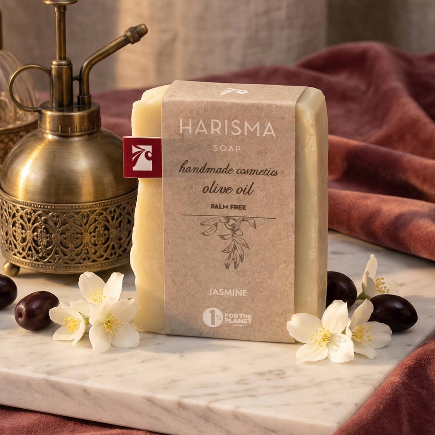 Natural Olive Oil Harisma Jasmine Soap