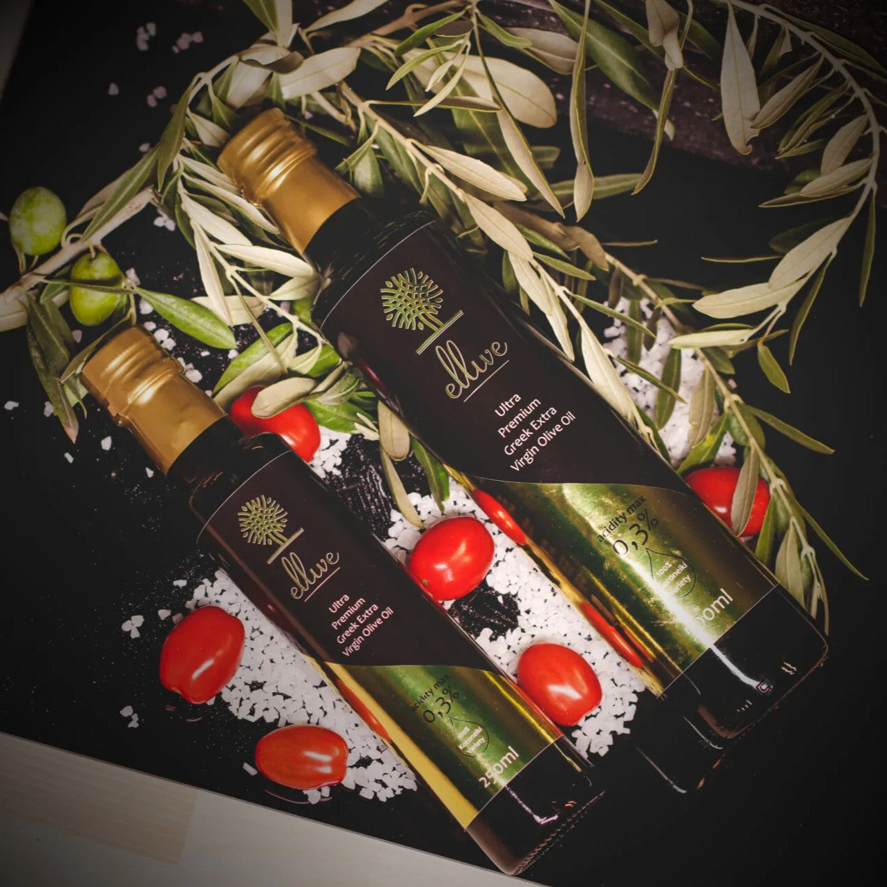 Ellive Premium Extra Virgin Olive Oil – Low Acidity (<0.3%)