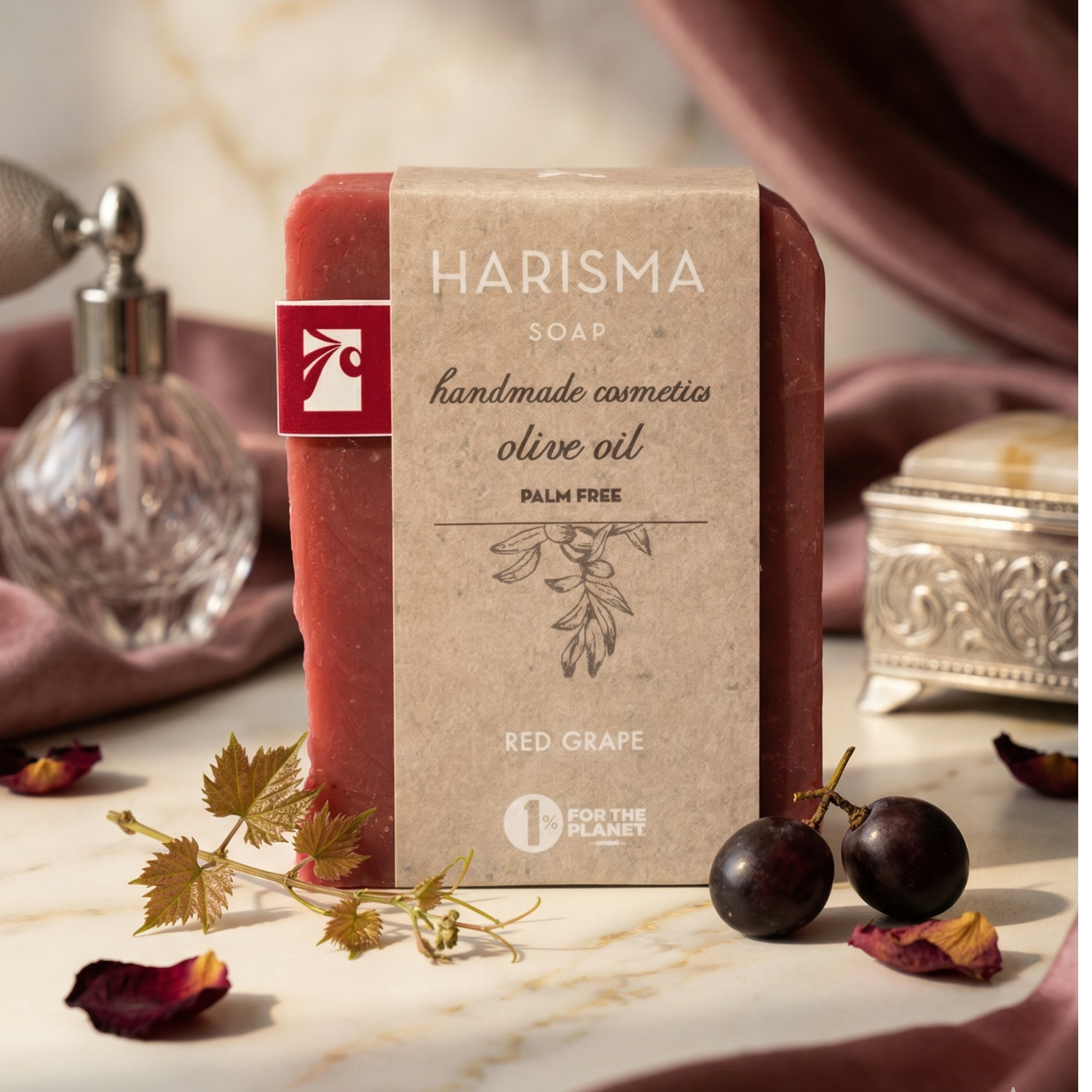 Natural Olive Oil Soap – Red Grape by Harisma