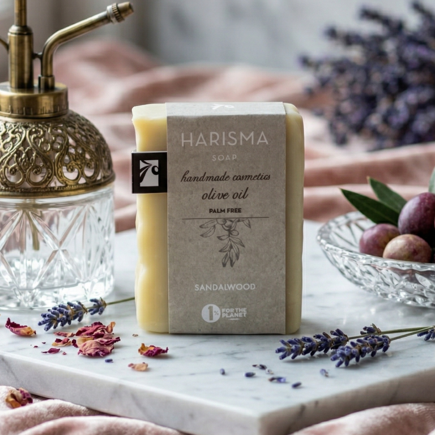 Natural Olive Oil Soap – Sandalwood by Harisma
