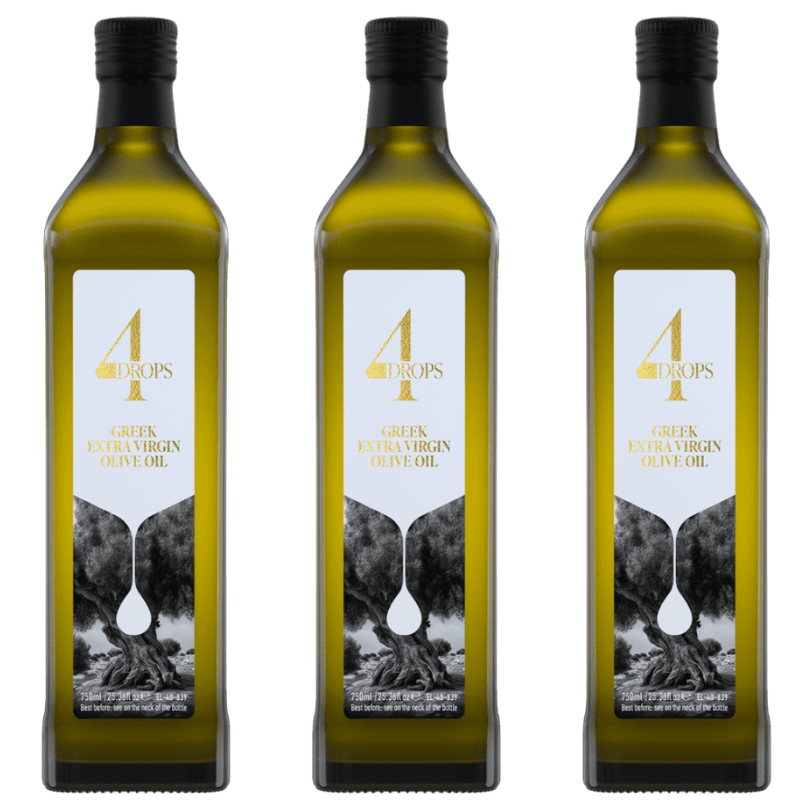 4Drops Organic Greek Extra Virgin Olive Oil – Marasca Bottle 250ml