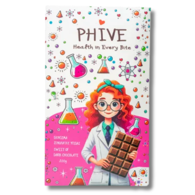 PHIVE Dark Health Chocolate with Olive Oil – Sugar Free