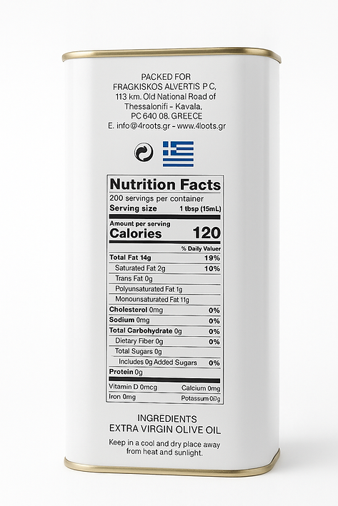 4 Roots Extra Virgin Olive Oil