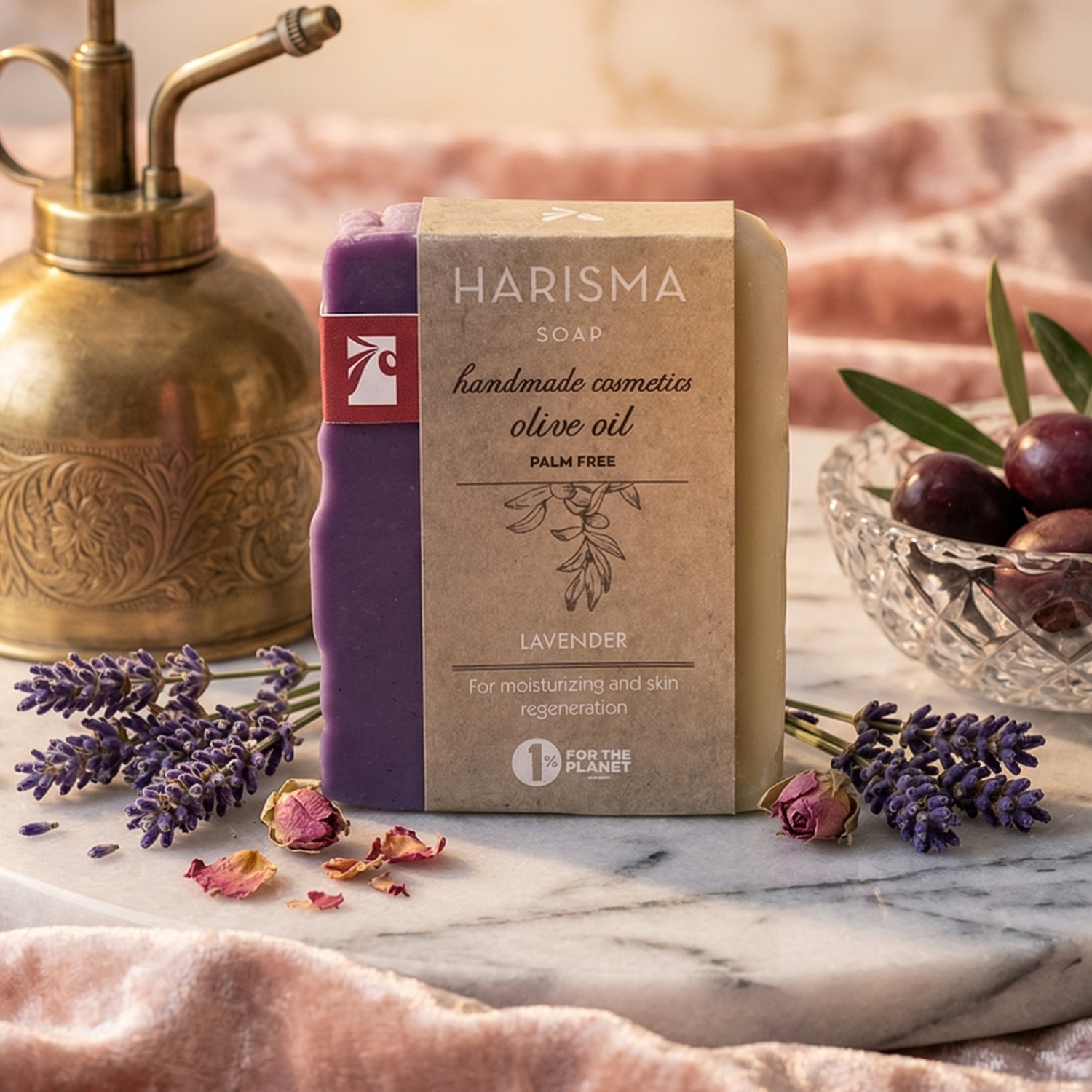 Natural Olive Oil Soap – Lavender by Harisma