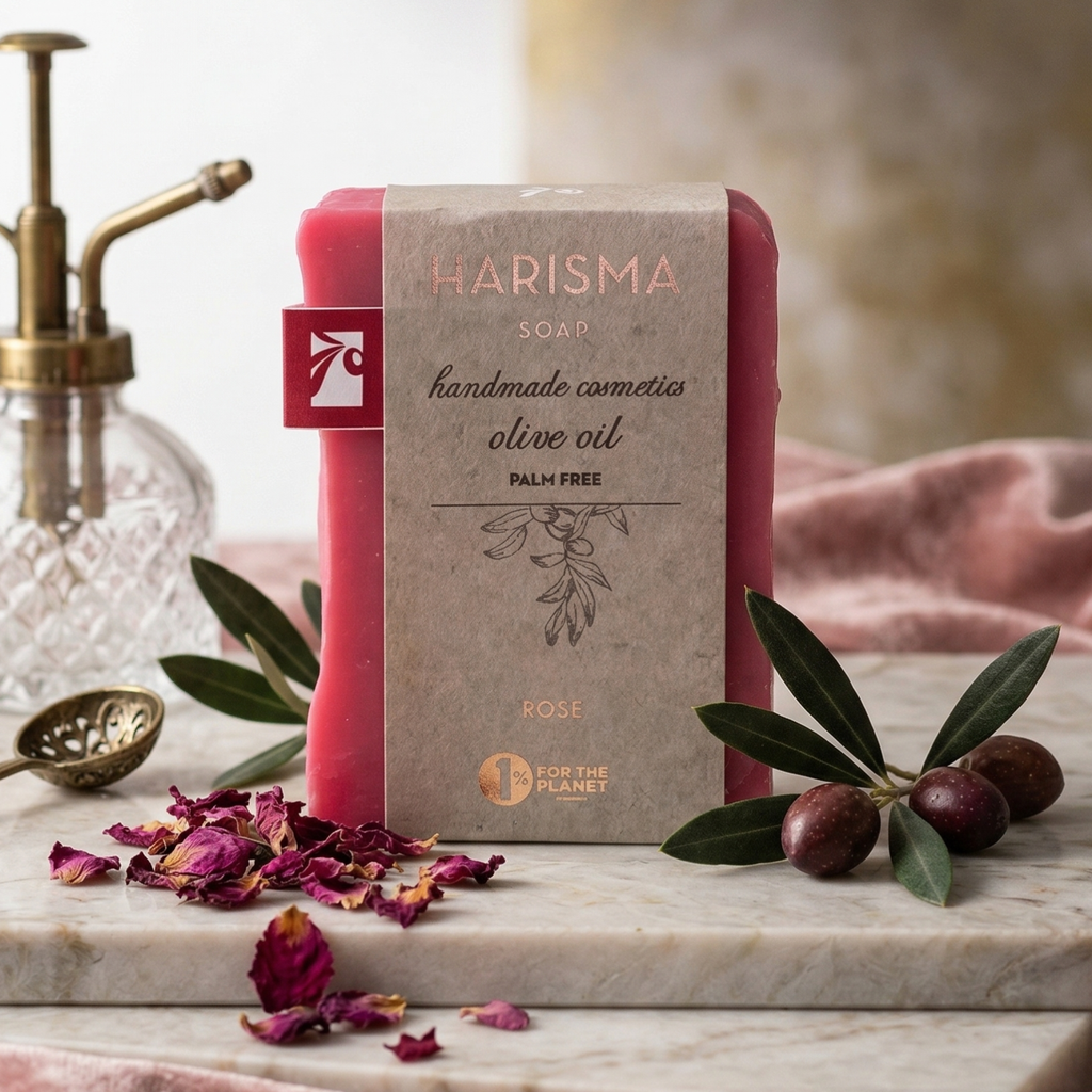 Natural Olive Oil Soap – Rose by Harisma