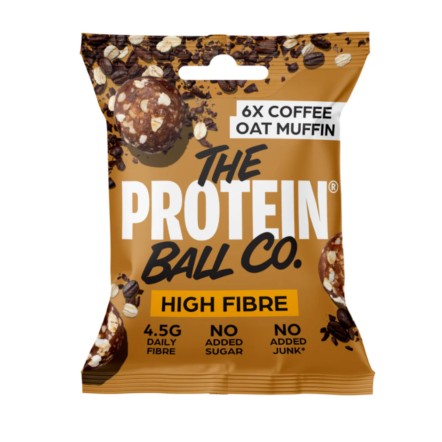 The Protein Ball Co. High Fibre Snack Balls – Coffee Oat Muffin (6 Pack)