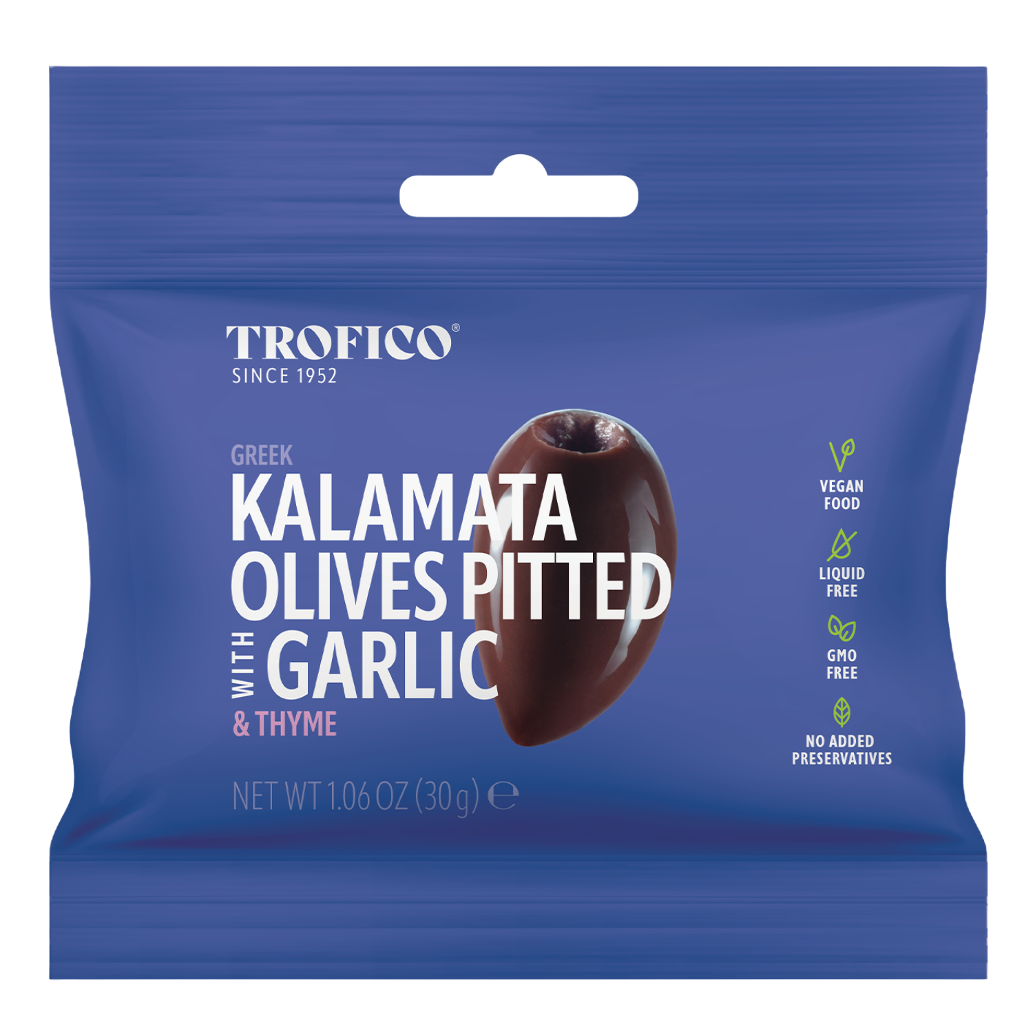 Trofico Kalamata Olives – Pitted with Garlic & Thyme