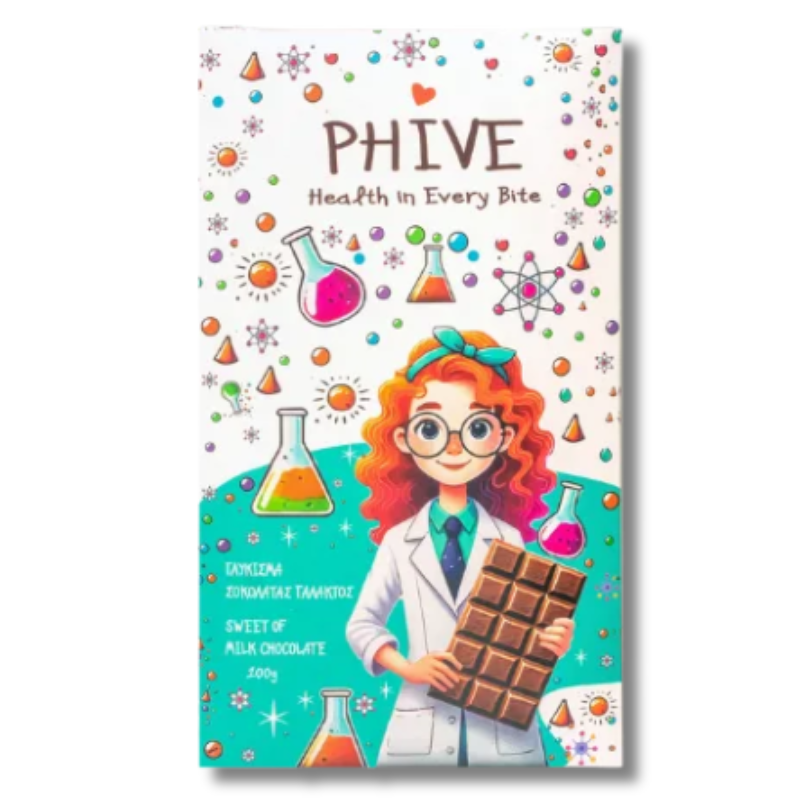 PHIVE Milk Chocolate with Olive Oil – Sugar Free