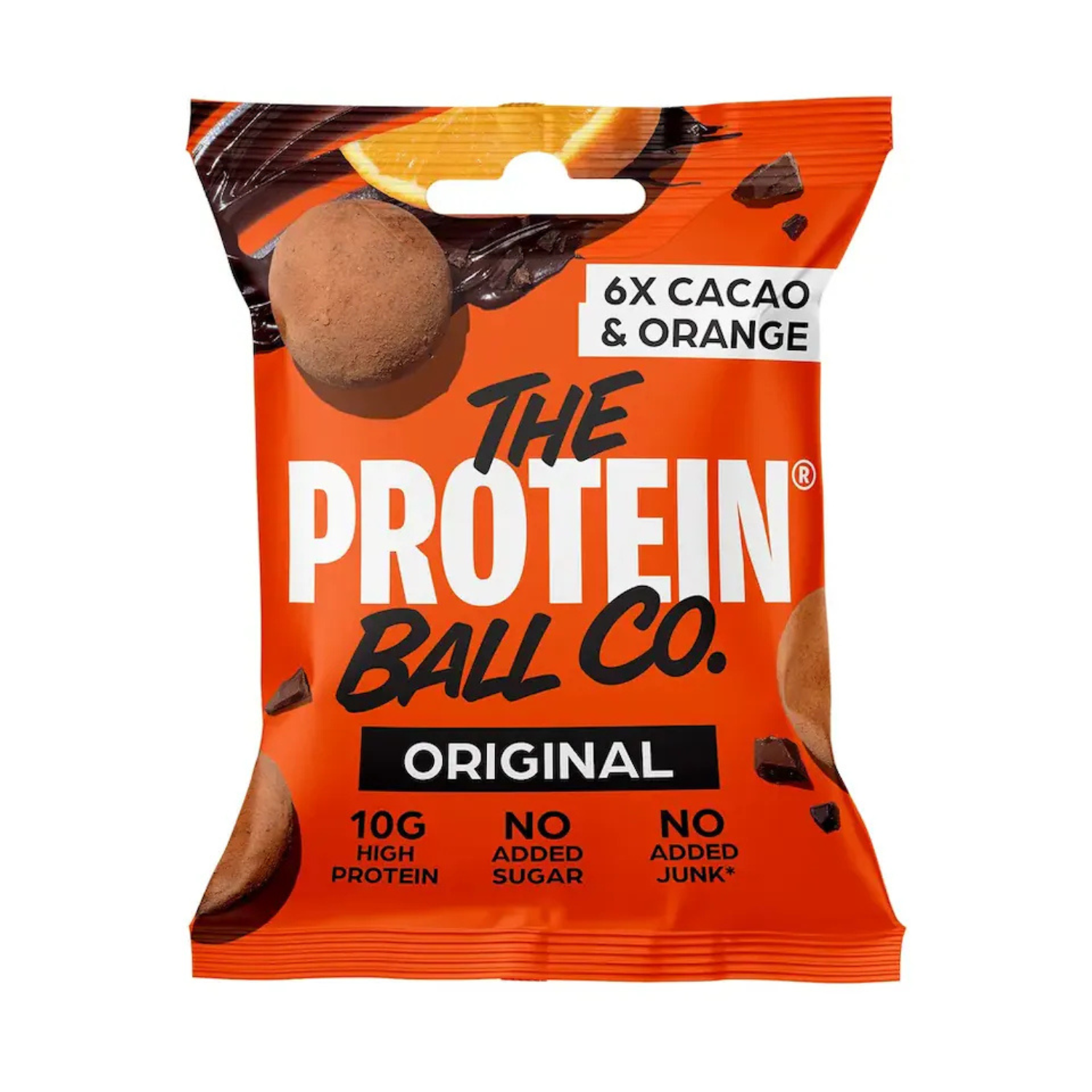 The Protein Ball Co. Original Snack Balls – Cacao & Orange (6 Pack)