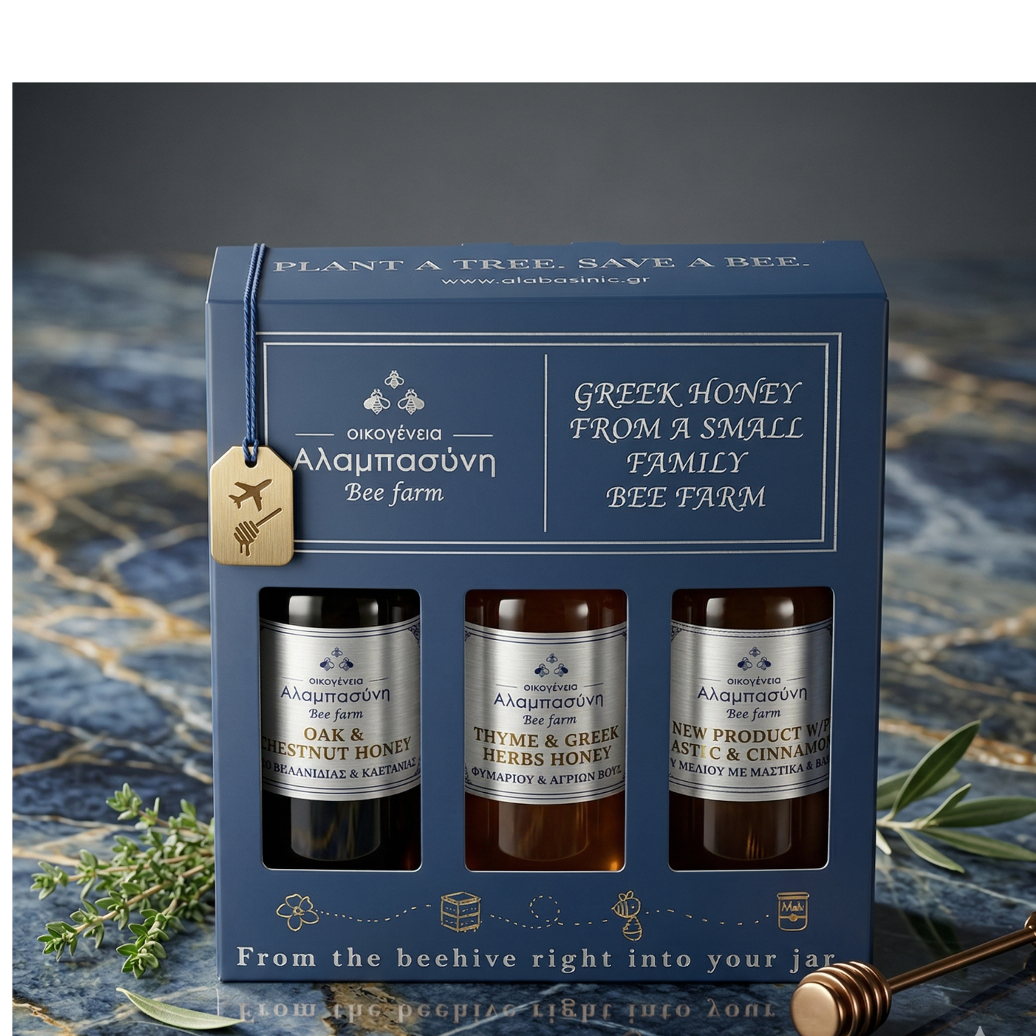 Family Alambassini Greek Honey Collection – Pack of 3 Artisan Flavors