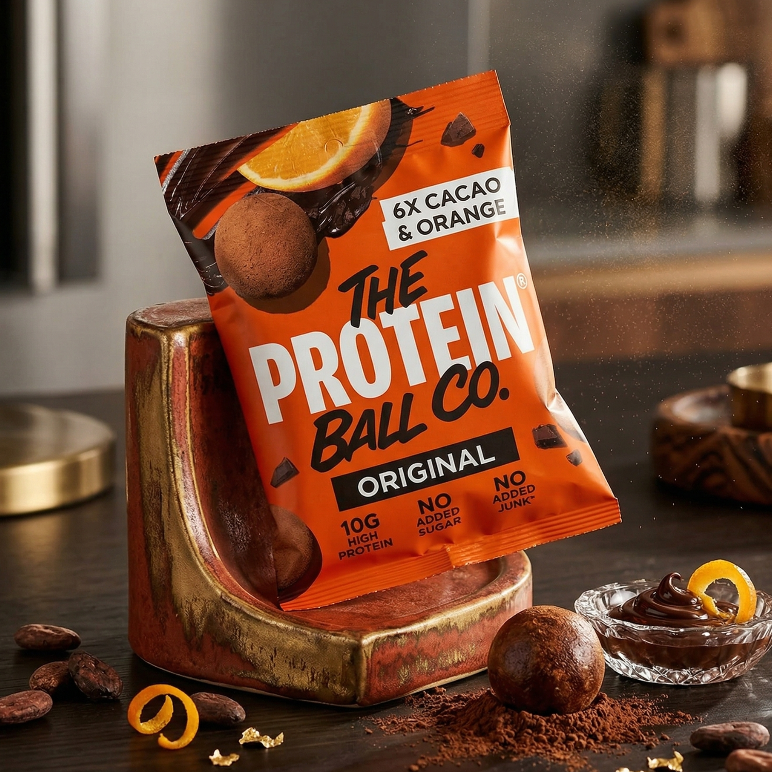 The Protein Ball Co. Original Snack Balls – Cacao & Orange (6 Pack)