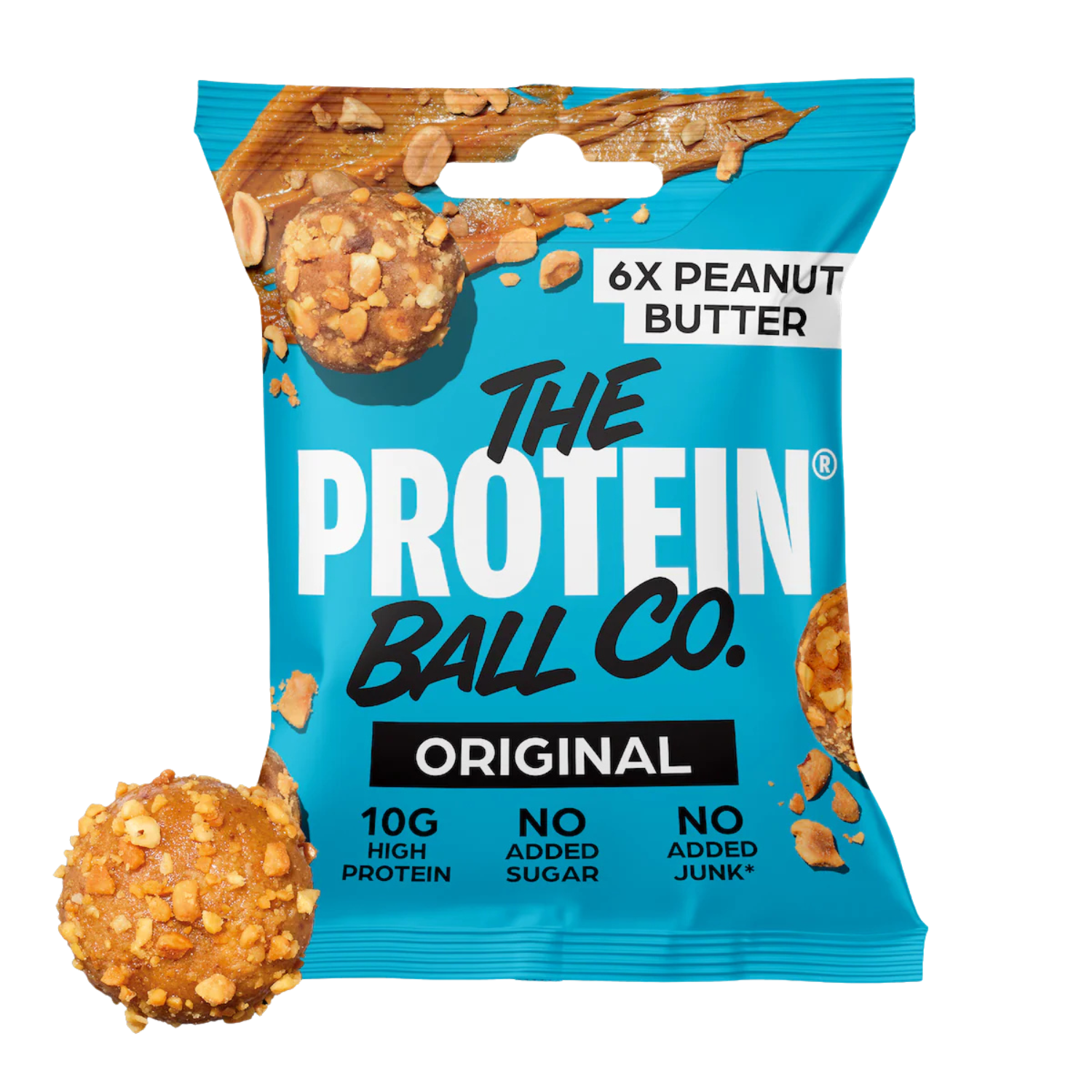 The Protein Ball Co. Original Snack Balls – Peanut Butter (6 Pack)