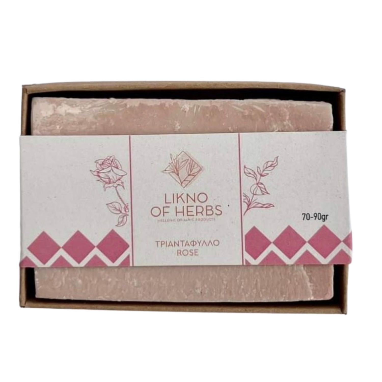Likno of Herbs Rose Soap OLIVER OIL