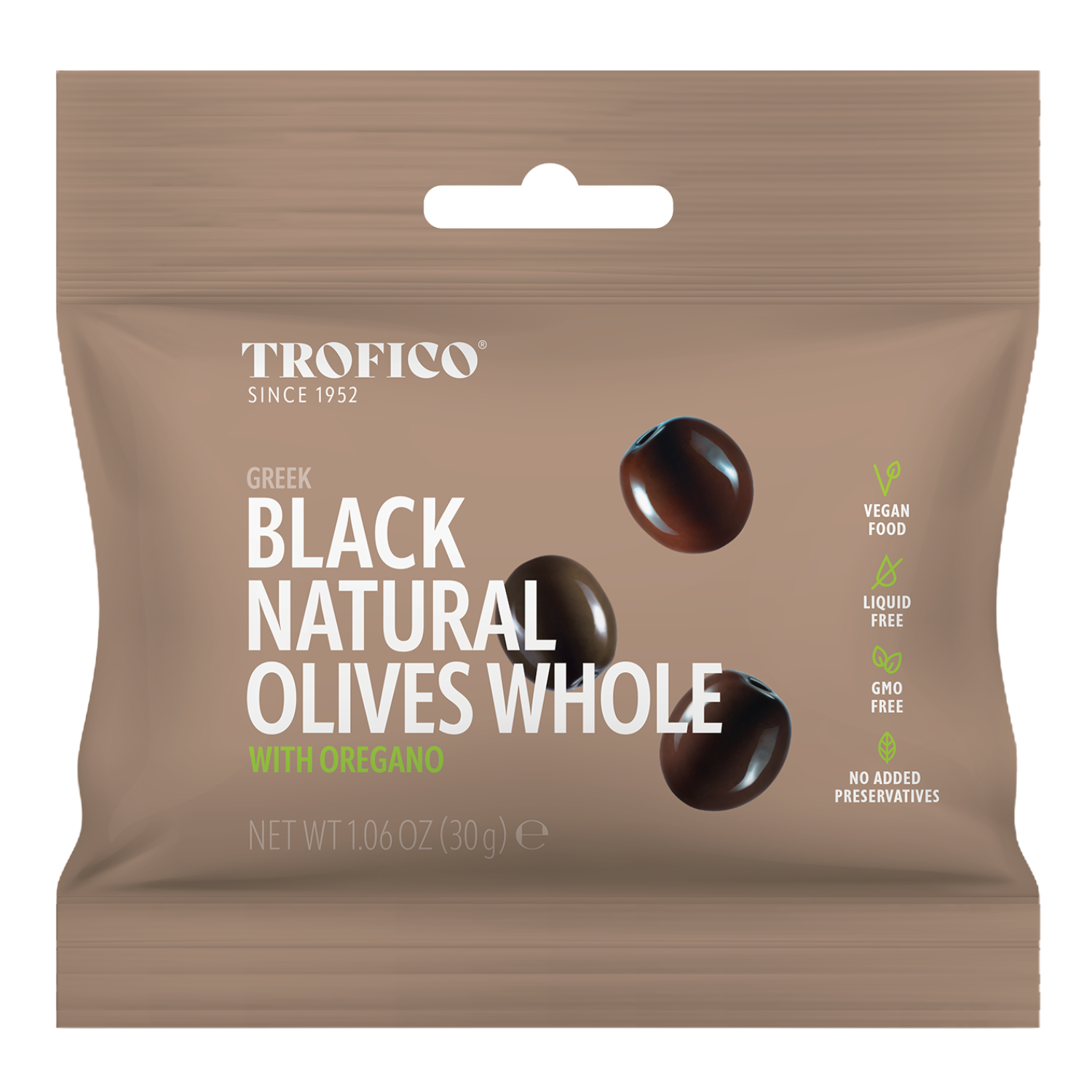 Trofico Black Natural Olives – Whole