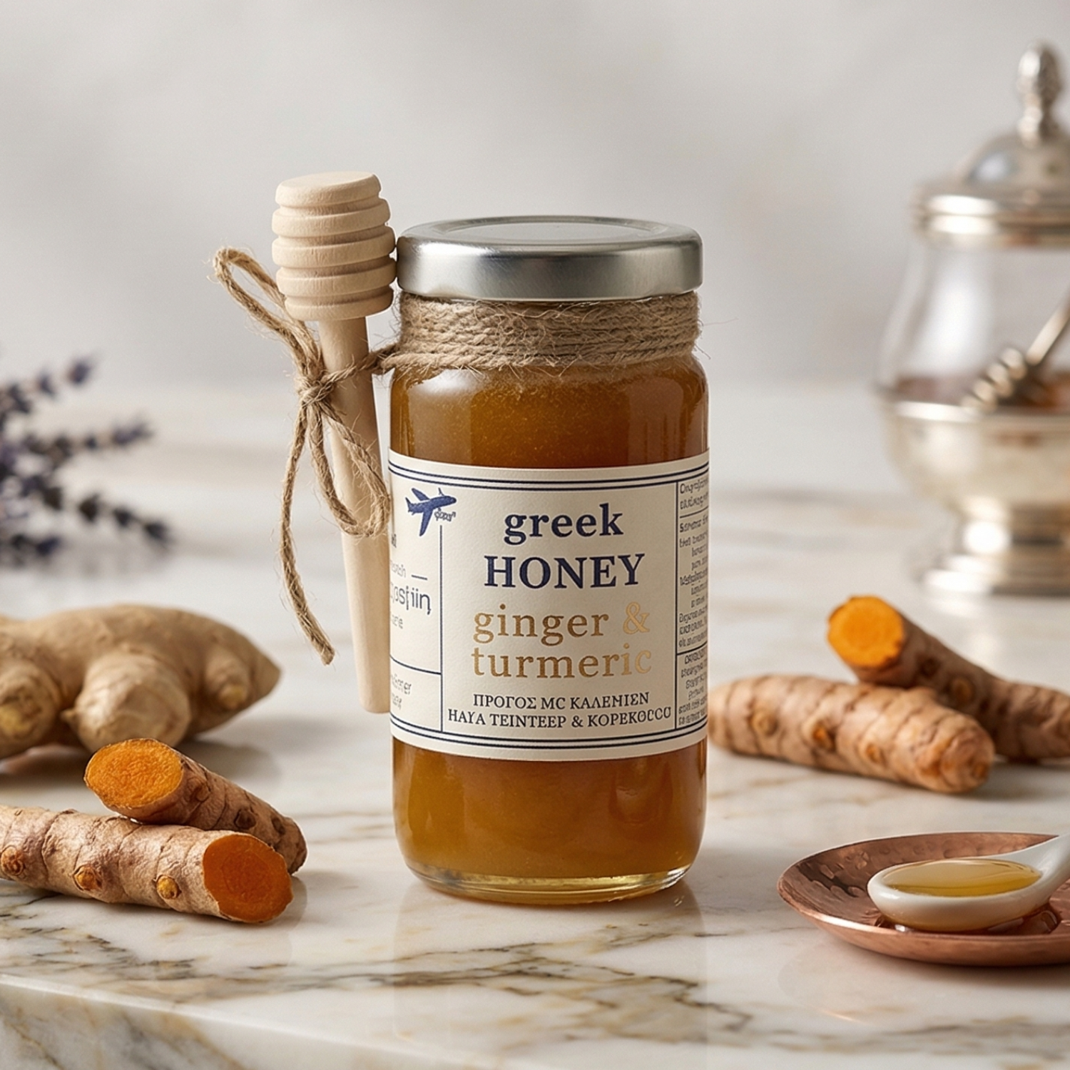 Tearoute Honey with Ginger & Turmeric