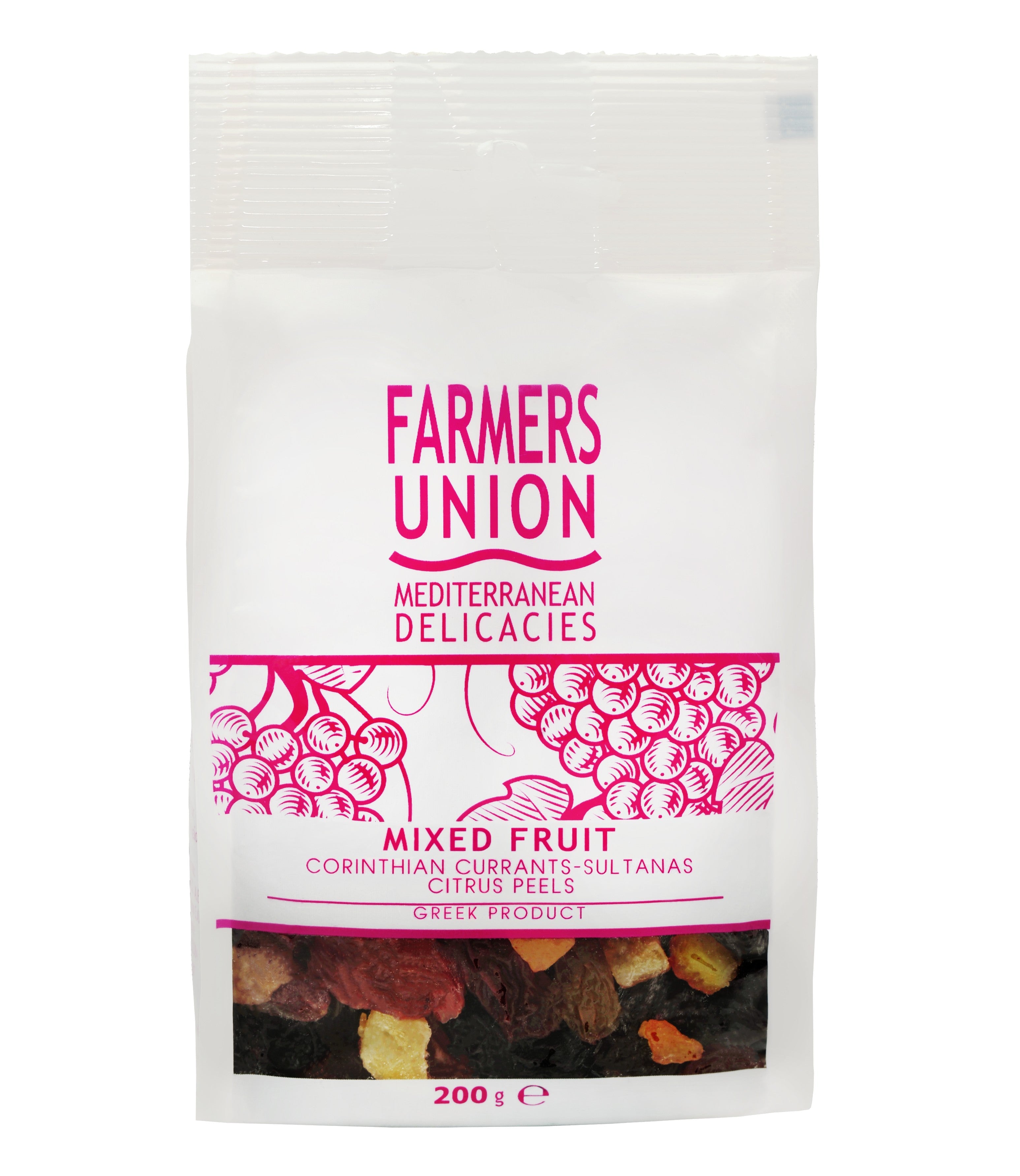 Farmers Union Mediterranean Delicacies Mixed Fruit – Corinthian Currants, Sultanas & Citrus Peels (200g)