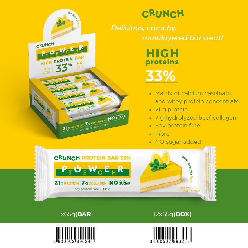 Power Tech High Protein Bar – Lemon Cheesecake
