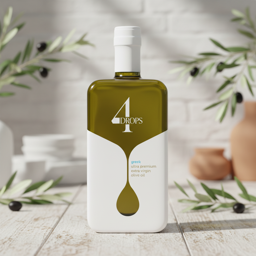 4Drops Ultra Premium Greek Extra Virgin Olive Oil – 100ml