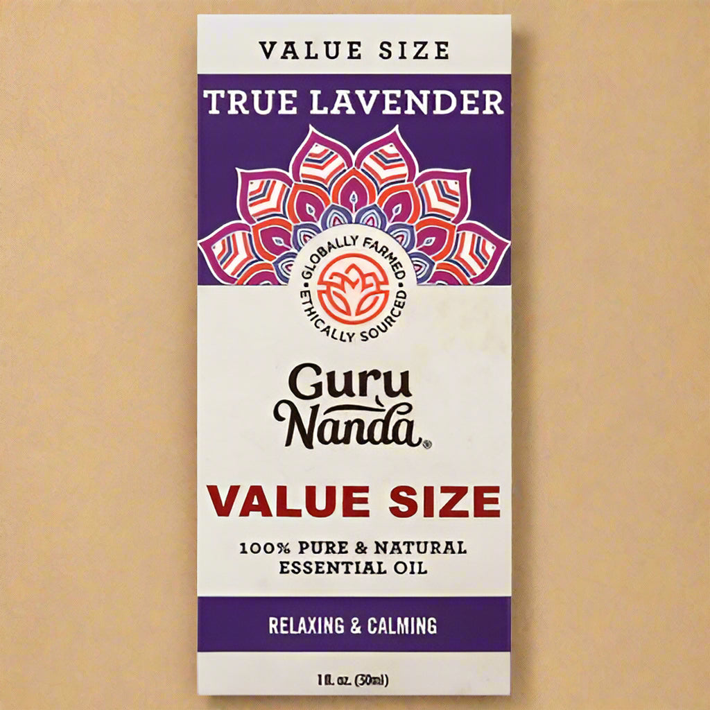 Guru Nanda True Lavender Essential Oil – Value Size – 1 fl oz