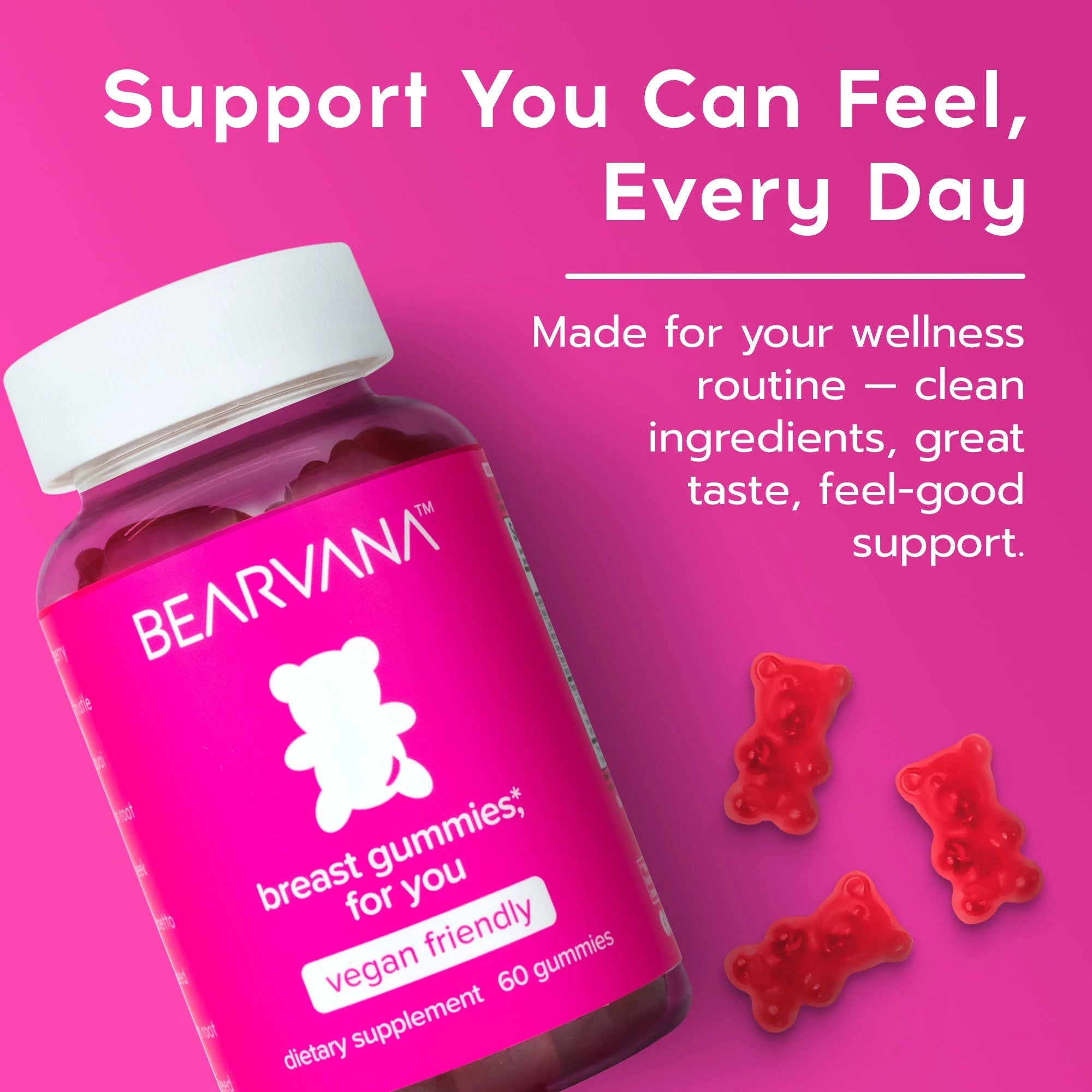 BEARVANA Breast Gummies for Women Support Organic Balance and Confidence