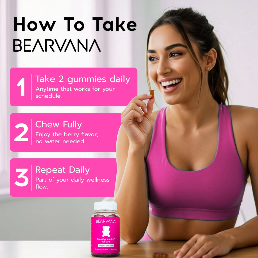 BEARVANA Breast Gummies for Women Support Organic Balance and Confidence
