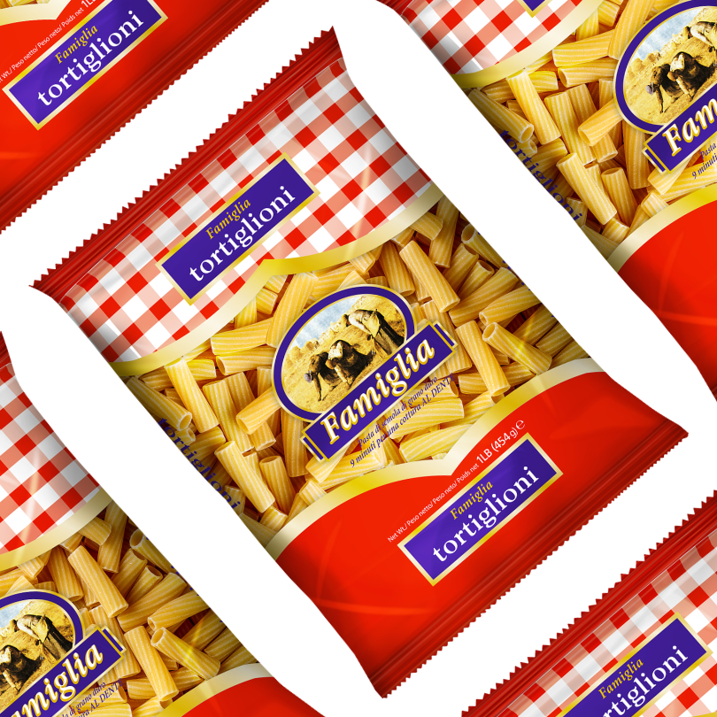Famiglia Tortiglion Pasta (Code 128)